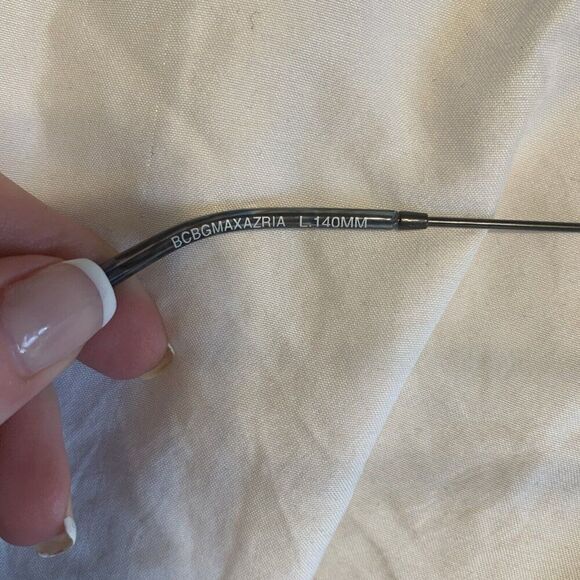 Bcbg Maxazria New Deluxe Gunmetal Blue Round Circle Sunglasses - Picture 5 of 5